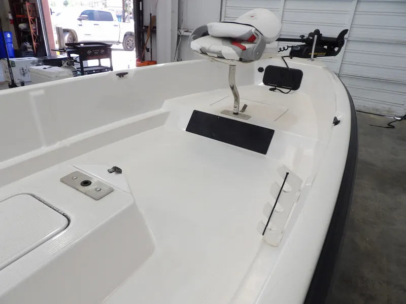 Slide: The Image of 2017 Bass Cat Phelix boat with seat and storage. - 21