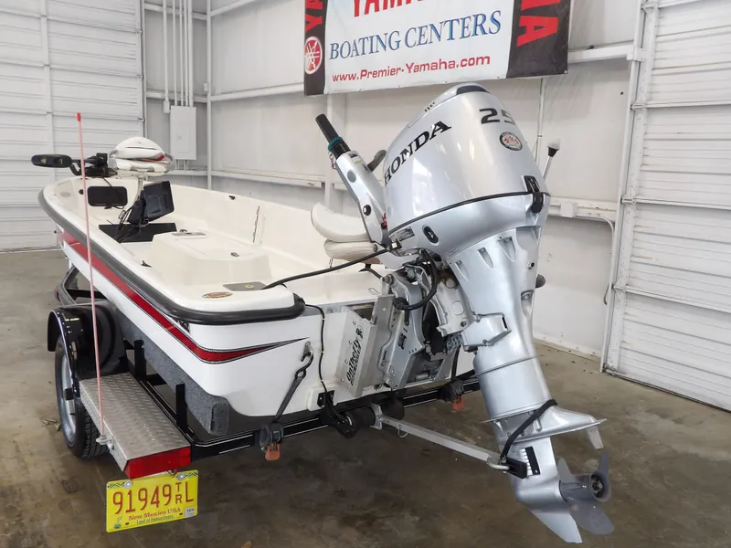 Slide: The Image of 2017 Bass Cat Phelix boat with Honda outboard motor. - 9