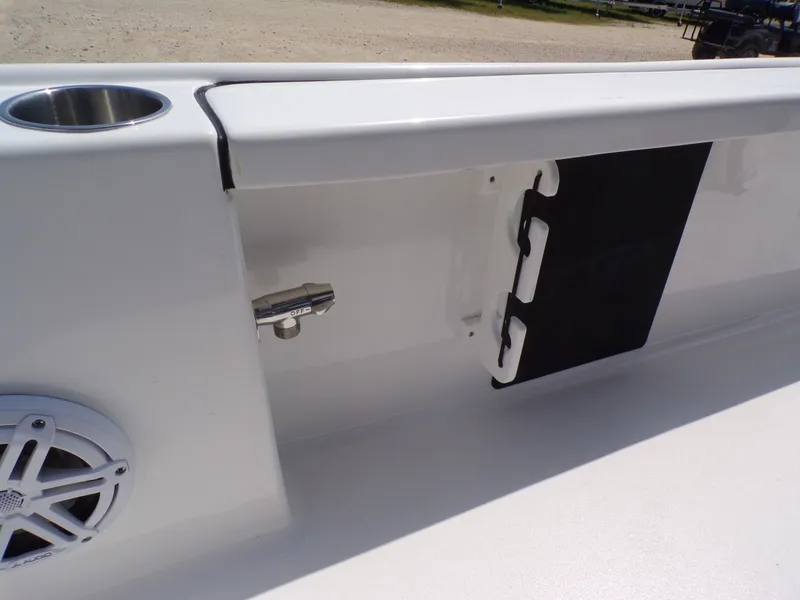 Slide: The Image of Close-up of 2026 Tidewater 2210 Carolina Bay boat detail. - 44