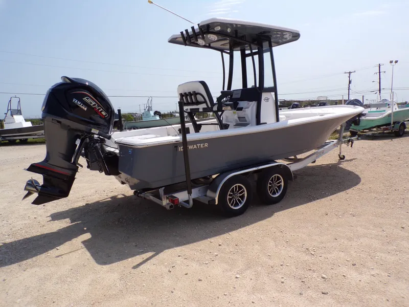 Slide: The Image of 2026 Tidewater 2210 Carolina Bay boat on trailer. - 9