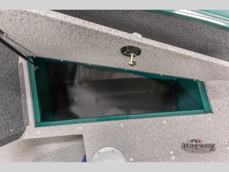 Slide: The Image of Open storage compartment in Explorer Sport 1800 boat, year 2026. - 13