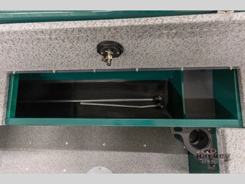Slide: The Image of Interior view of Explorer Sport 1800, 2026 model, storage compartment. - 23