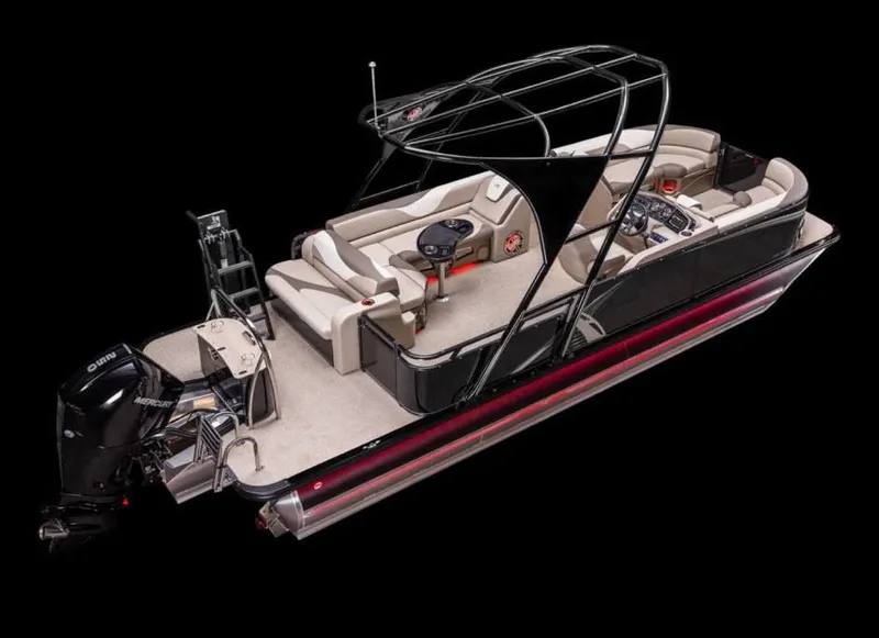 Slide: The Image of 2022 Avalon LSZ Cruise 24' pontoon boat with luxurious interior. - 16