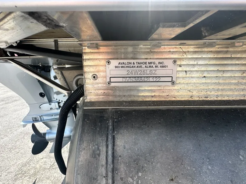 Slide: The Image of Metal plate on Avalon LSZ Cruise boat, model 2022. - 3