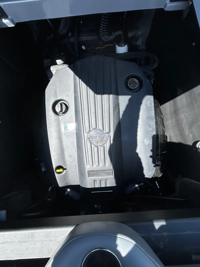 Slide: The Image of Engine compartment of a 2023 Axis A24 boat. - 22