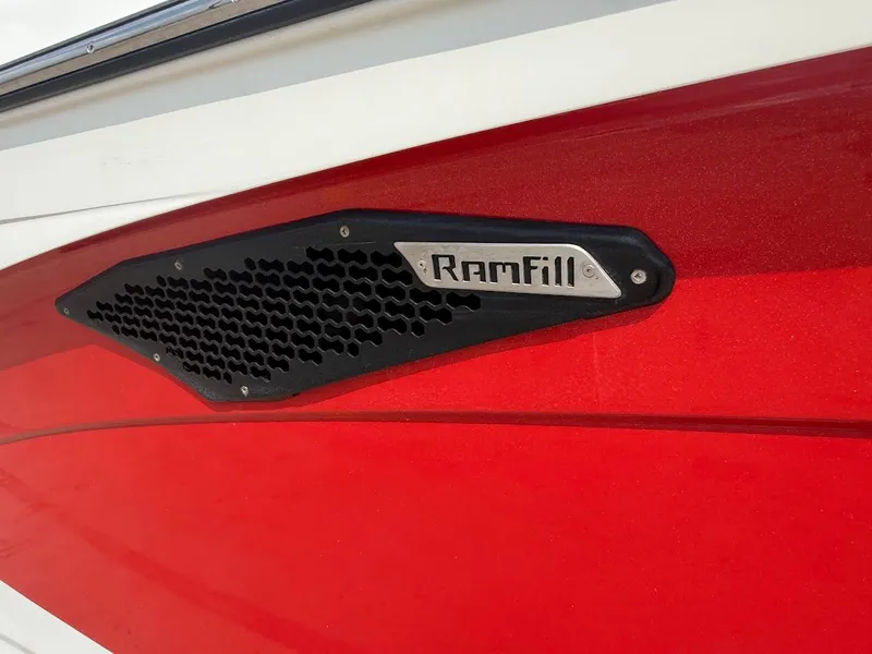 Slide: The Image of Close-up of RamFill system on 2019 Centurion Ri257 boat. - 5