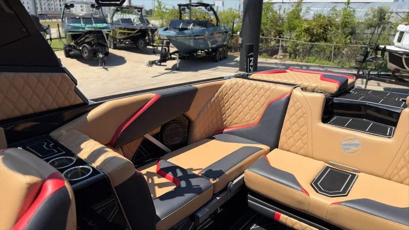 Slide: The Image of 2024 Tigé 24RZX interior with luxurious upholstery. - 16