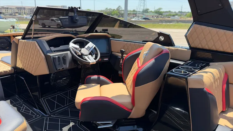 Slide: The Image of Interior of 2024 Tigé 24RZX with luxurious features. - 19