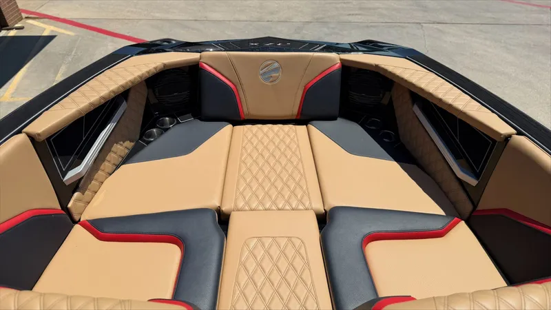 Slide: The Image of 2024 Tigé 24RZX interior with luxurious seating. - 21