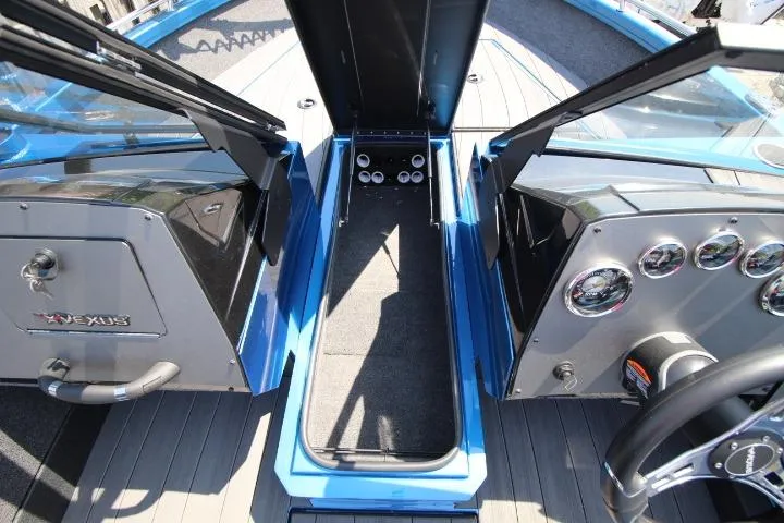 Slide: The Image of Interior view of 2026 Vexus ADX 190 boat, showcasing dashboard and seating area. - 18