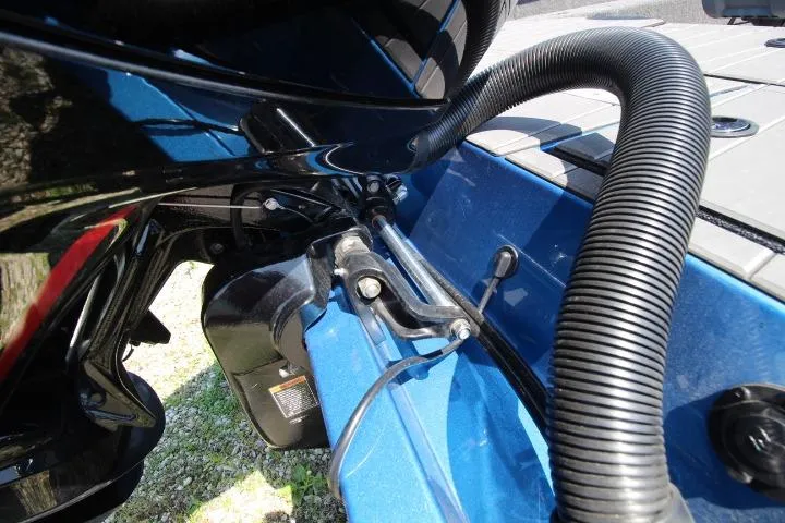 Slide: The Image of Close-up of 2026 Vexus ADX 190 boat engine components and wiring. - 3