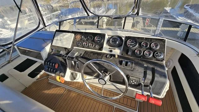 Slide: The Image of Carver Yachts 355 Aft Cabin 1995 - 15