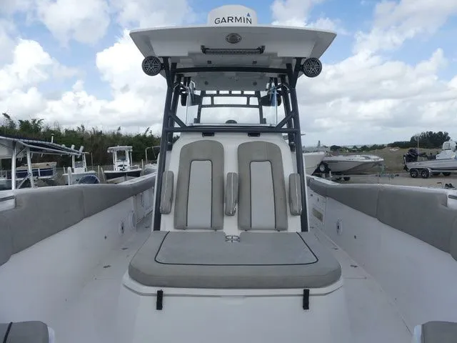 Slide: The Image of 2021 Sea Fox 328 Commander with Garmin equipment, gray upholstery. - 14