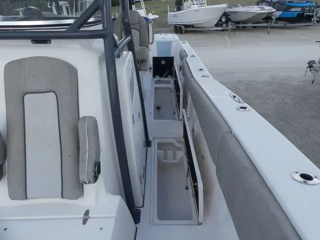 Slide: The Image of Interior view of a 2021 Sea Fox 328 Commander boat. - 18