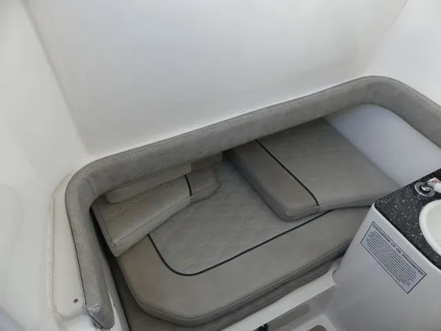 Slide: The Image of Interior of 2021 Sea Fox 328 Commander with cushioned seating. - 22
