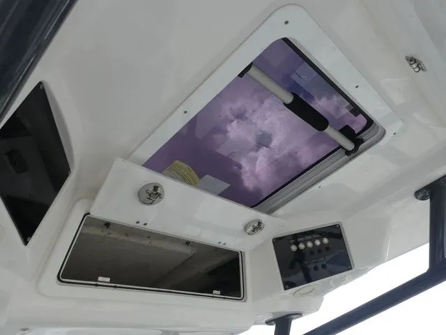 Slide: The Image of Interior view of 2021 Sea Fox 328 Commander with skylight. - 39