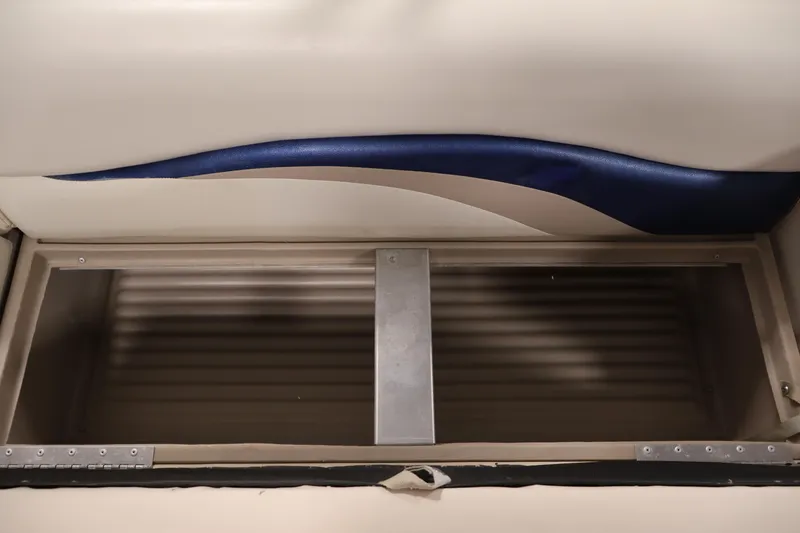 Slide: The Image of Storage compartment of a 2008 Sun Tracker Party Barge 24 DLX boat. - 33