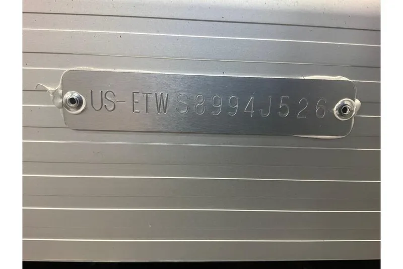 Slide: The Image of Hull identification number on a 2026 Bennington 23 boat. - 4