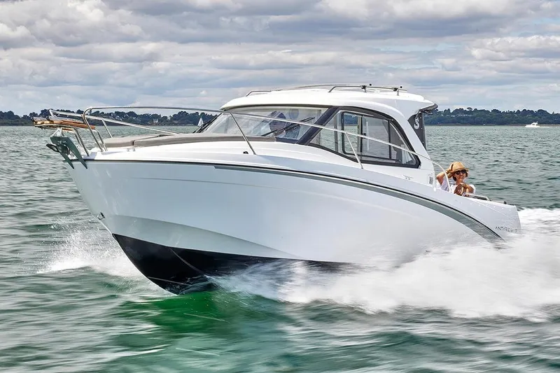 The Image of 2026 Beneteau Antares 7 boat cruising on the water. - 0