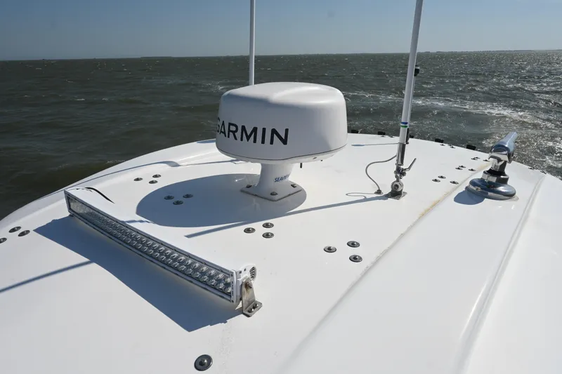 Slide: The Image of 2021 Cape Horn 32 T boat with Garmin radar on open water. - 42