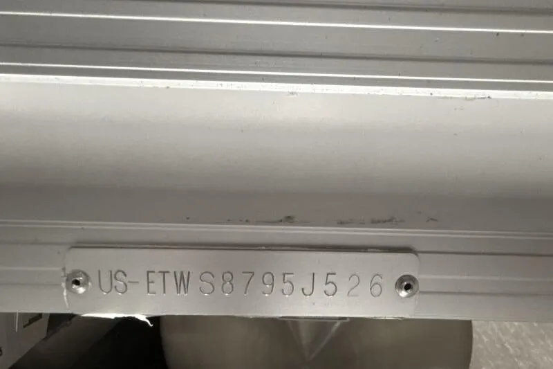 Slide: The Image of Hull identification number on a 2026 Bennington 24 M L-Bench boat. - 15