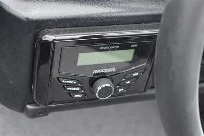 Slide: The Image of 2026 Lowe Fishing Machine 1675 WT media center with Kicker audio system. - 27