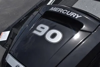 Slide: The Image of Mercury 90 horsepower engine on 2026 Lowe Fishing Machine 1675 WT boat. - 8