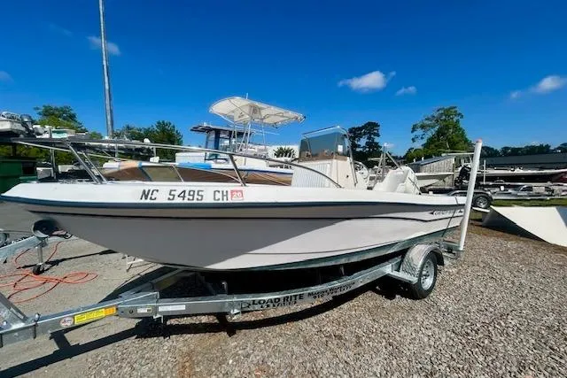 Slide: The Image of 1994 Grady-White Spirit 175 boat on trailer in sunny weather. - 2