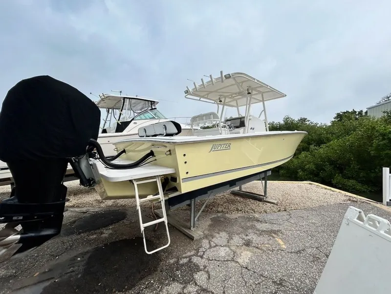 Slide: The Image of 2006 Jupiter 31 CC boat on a dry dock. - 6