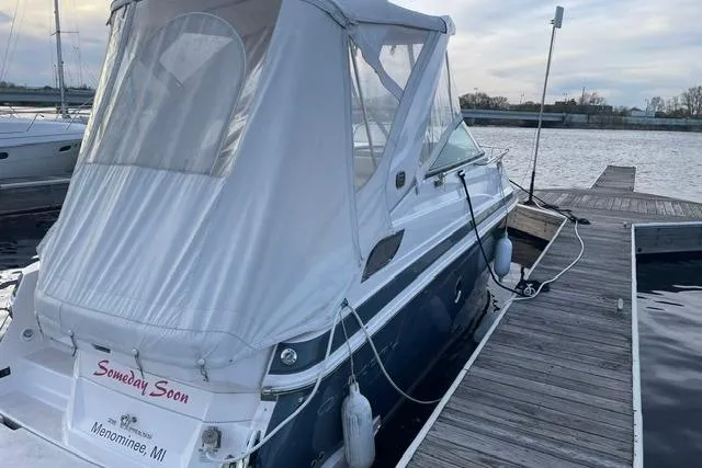 The Image of 2020 Regal 28 Express boat docked at Menominee, MI marina. - 1