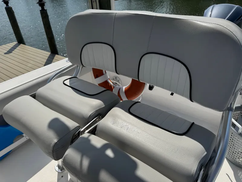Slide: The Image of Seating area of Sea Fox 248 Commander boat, year 2020. - 26