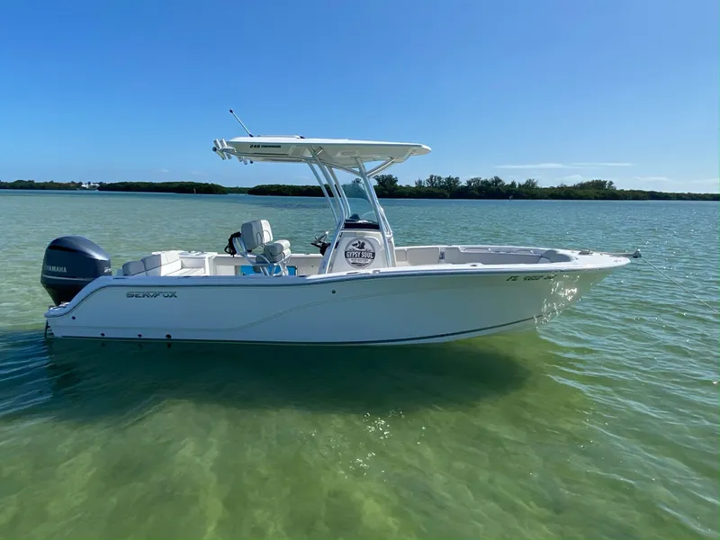 Slide: The Image of 2020 Sea Fox 248 Commander boat on calm water. - 3