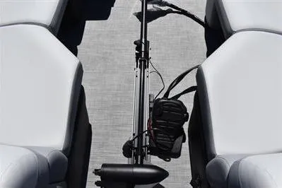 Slide: The Image of 2026 Lowe SF 212 Sport Fish boat interior with seating and fishing equipment. - 16