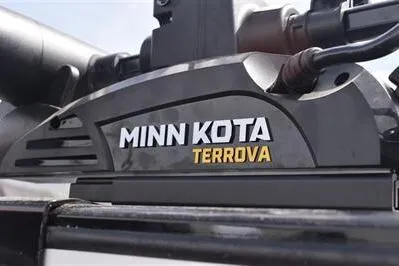 Slide: The Image of Minn Kota Terrova motor on 2026 Lowe Fishing Machine 1875 boat. - 6