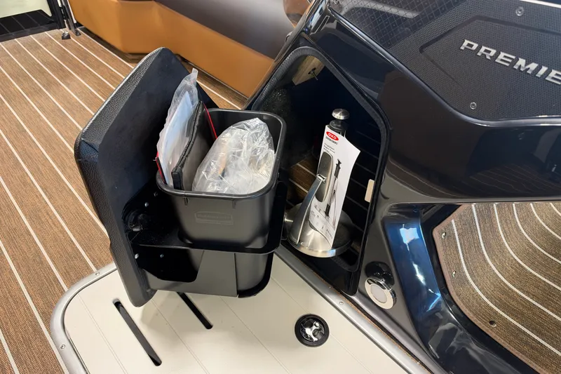 Slide: The Image of Interior storage compartment of 2027 Premier 230 Solaris RF - CL boat. - 11