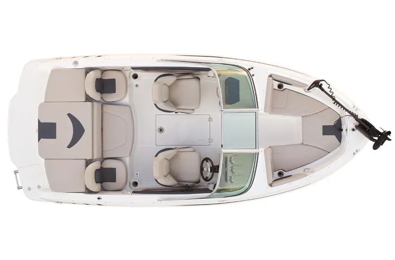 Slide: The Image of Manufacturer Provided Image: Top view of a 2012 Chaparral 19 Ski & Fish H2O boat interior. - 10