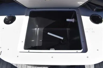 Slide: The Image of Open storage compartment on 2026 Lowe SF 232 Sport Fish boat. - 26