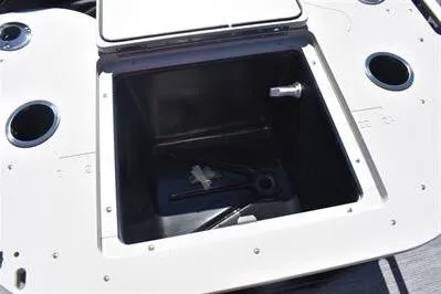 Slide: The Image of Open storage compartment on 2026 Lowe SF 212 Sport Fish boat. - 26
