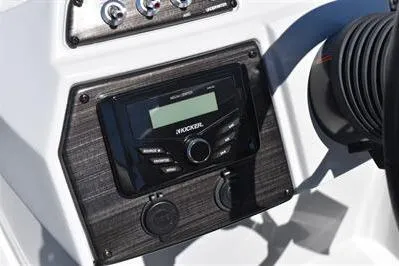 Slide: The Image of Control panel of 2026 Lowe SF 212 Sport Fish boat with audio system. - 29