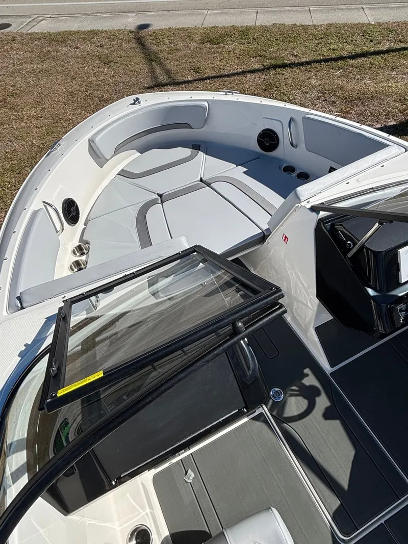 Slide: The Image of Interior view of Bayliner V20 boat, model year 2026. - 4