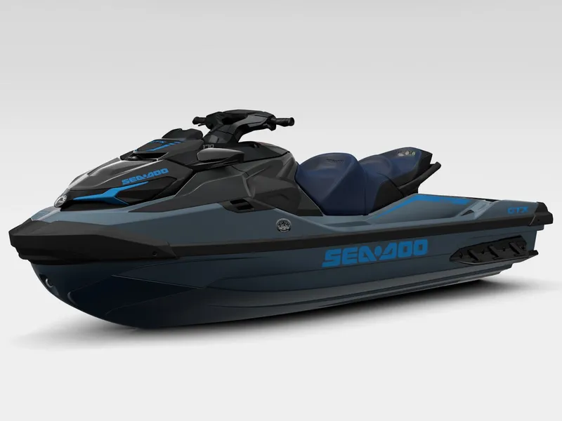 Slide: The Image of 2026 Sea-Doo GTX 170 jet ski with tech package and audio. - 3