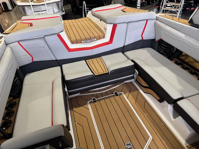 Slide: The Image of Interior of the 2025 Nautique Super Air Nautique G23 boat. - 16
