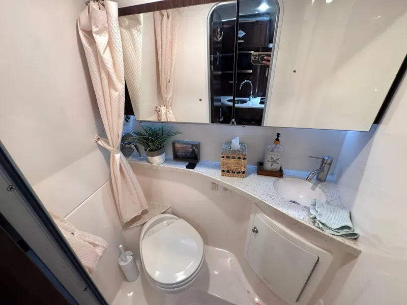 Slide: The Image of Bathroom in Regal 28 Express boat, 2018 model. - 33