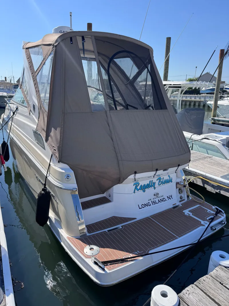 Slide: The Image of 2018 Regal 28 Express boat docked in Long Island, NY. - 37