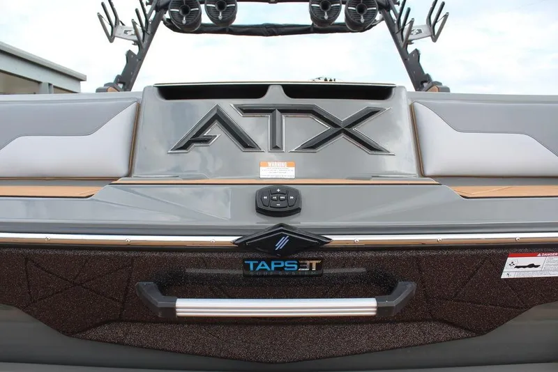 Slide: The Image of 2024 ATX Surf Boats 22 Type-S rear view with TAPS 3T technology. - 24
