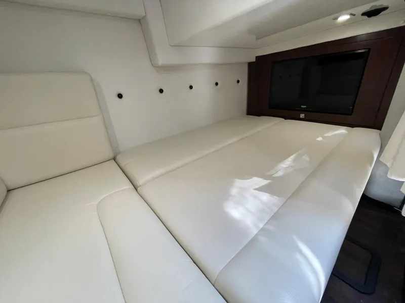 Slide: The Image of Interior of 2021 Monterey 335 Sport Yacht with comfortable lounging area. - 34