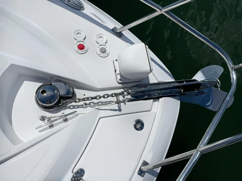 Slide: The Image of Anchor windlass on 2021 Monterey 335 Sport Yacht. - 42