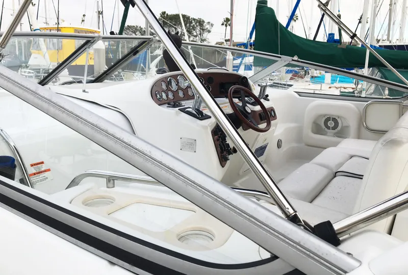 Slide: The Image of Interior of a 1999 Chris-Craft 320 Express Cruiser boat. - 8