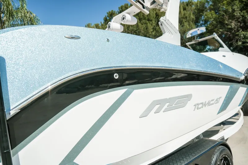 Slide: The Image of 2021 MB F24 Tomcat Alpha boat with sleek design and sparkling finish. - 27