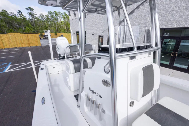 Slide: The Image of 2022 BlackJack 256 Coastal boat with sleek design and modern features. - 30